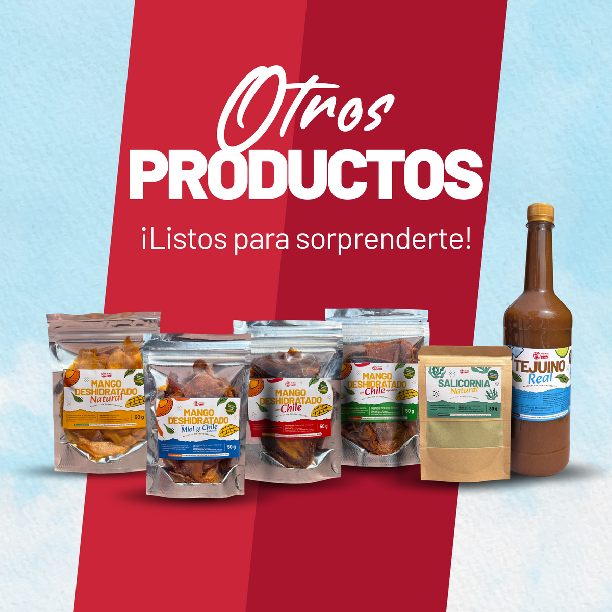 Productos nuevos: Tejuino, salicornia, variedad de mangos