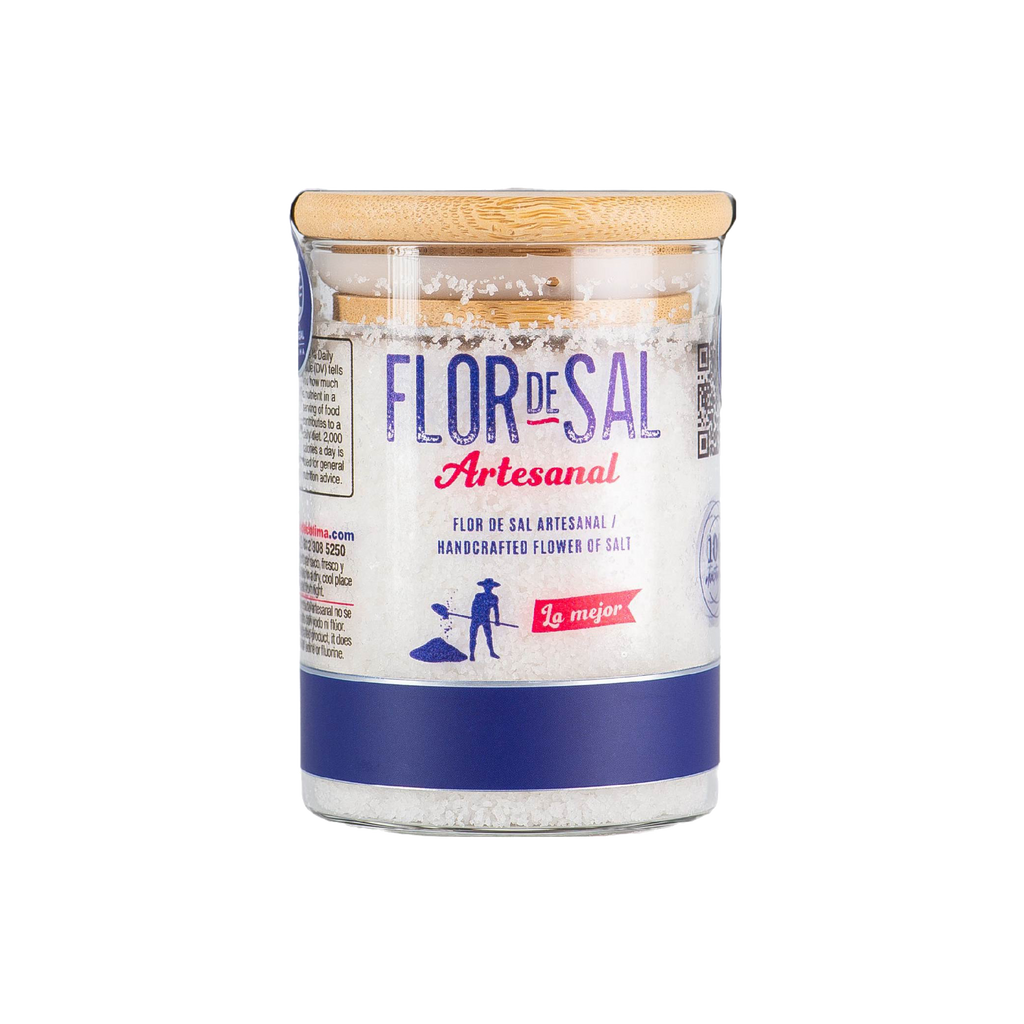 Flor de Sal  Frasco Bambú 182g