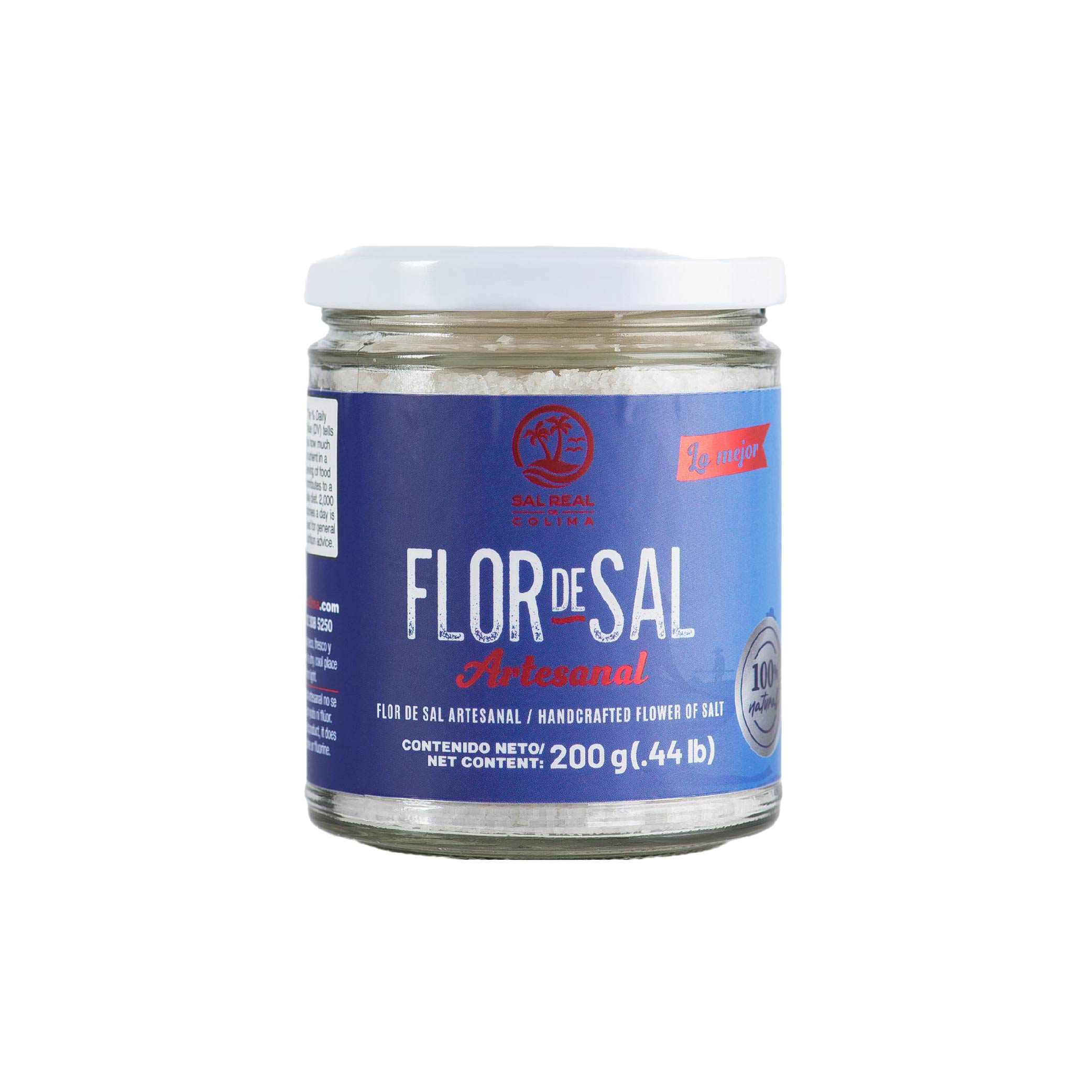 Flor de Sal  Frasco Cristal 200g