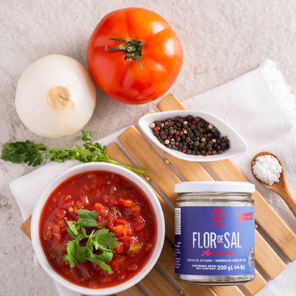 Flor de Sal  Frasco Cristal 200g