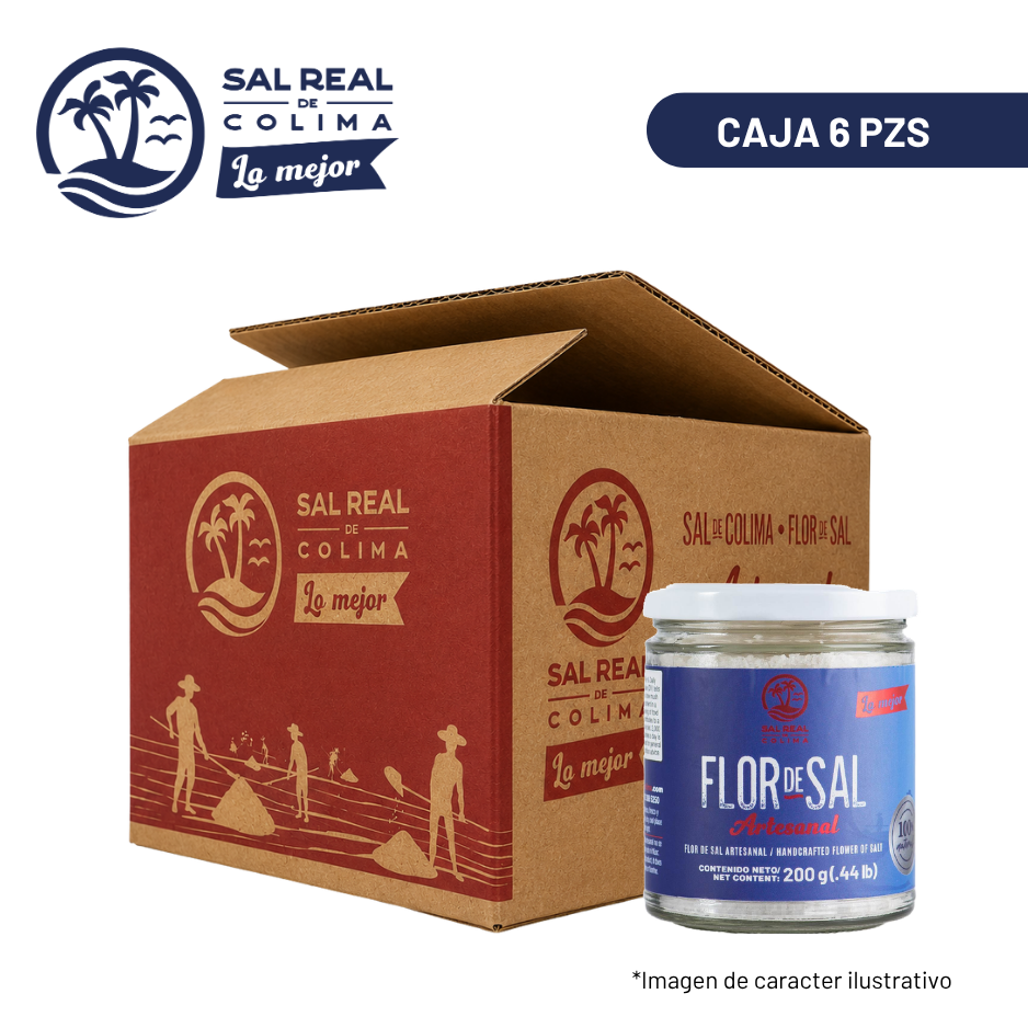 Flor de Sal  Frasco Cristal 200g