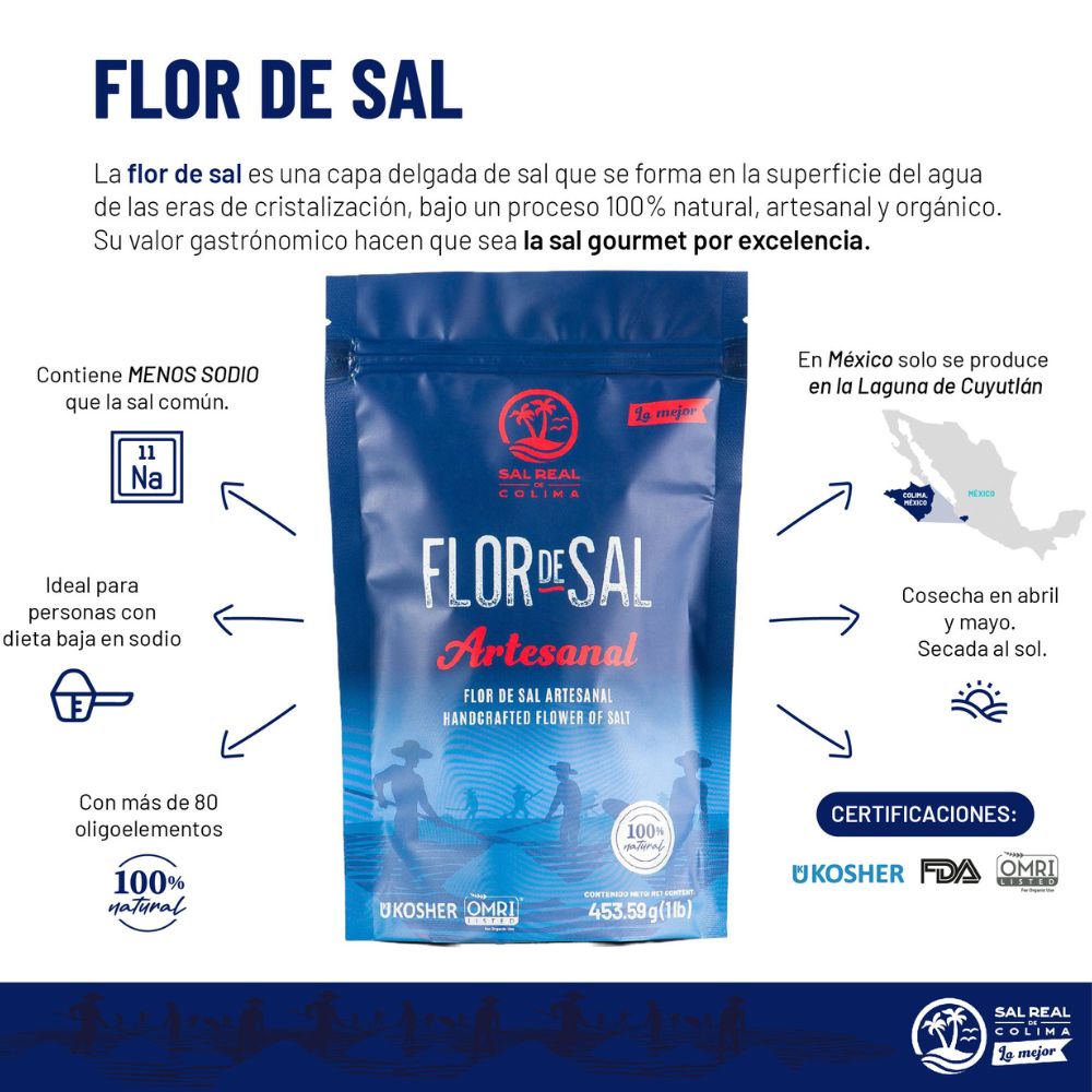 Flor de Sal  Ziploc 453g