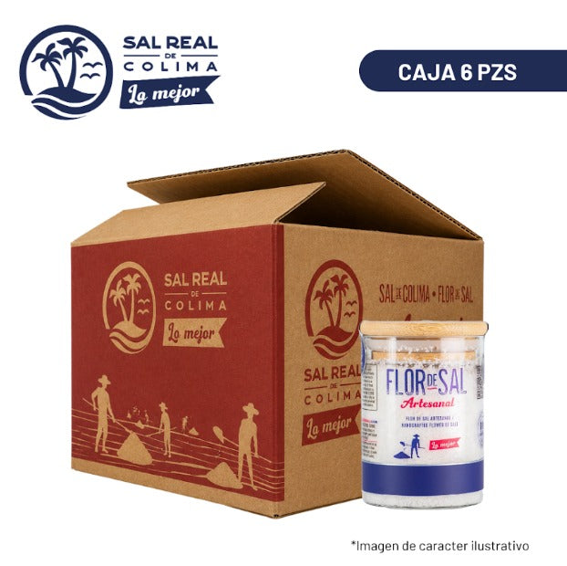 Flor de Sal  Frasco Bambú 182g