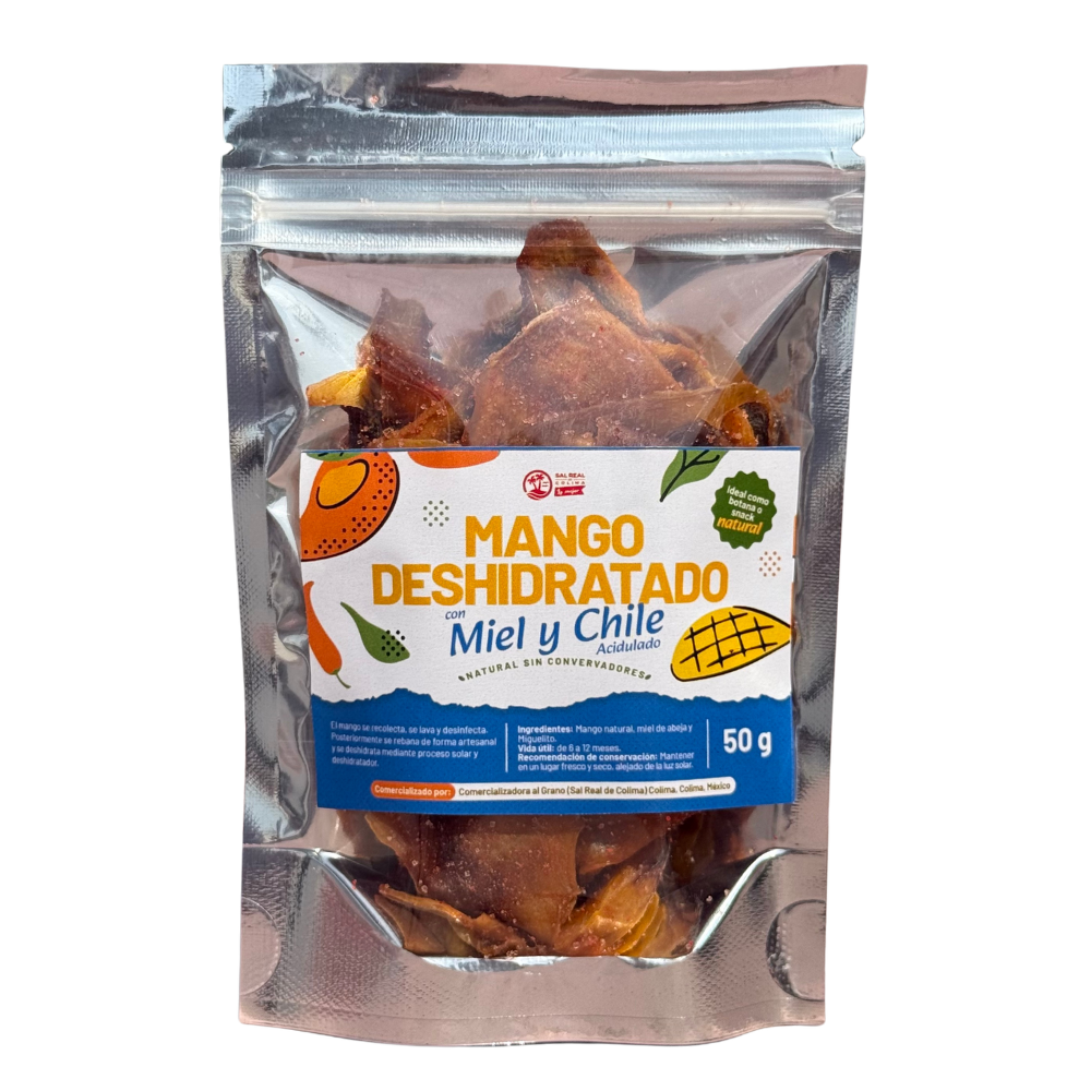 Mango Deshidratado con Miel y Chile acidulado 50 g